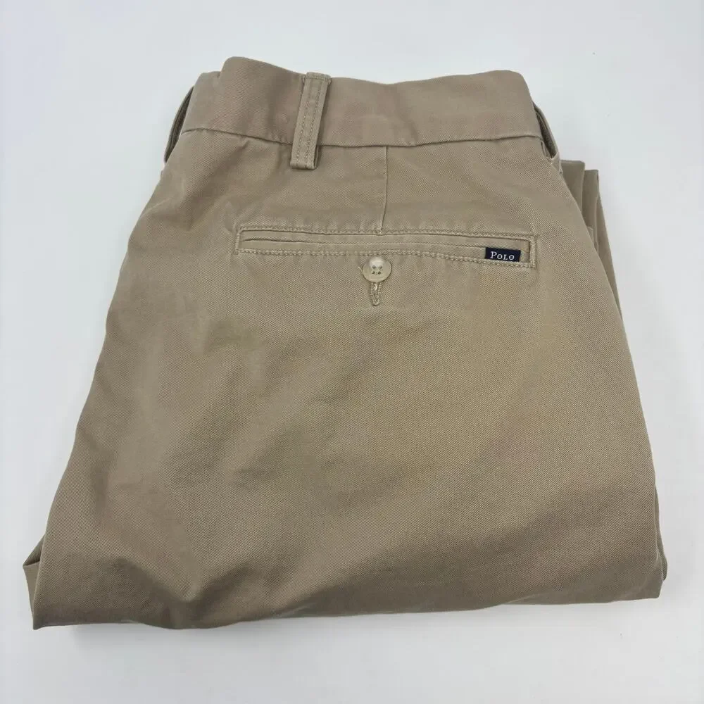 Polo Ralph Lauren 34x30 Light Brown Classic Fit Chino Pants‎